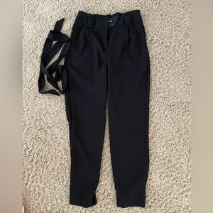 Express size 2 paper bag pants with belt